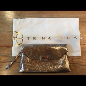 Rose Gold Trina Turk Clutch/Envelope Handbag